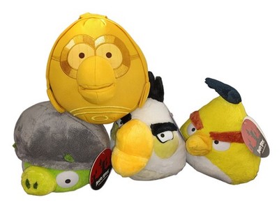 NEU 4x TCC ANGRY BIRDS Plüschtier Set 22 cm Plüschfigur Schwein Spielzeug