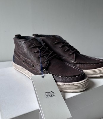 ARMANI JUNIOR BOYS SHOES DISTRESS LOOK US 1.5 RTL$ 200