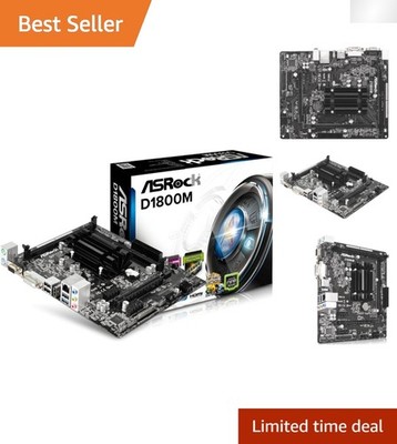Compact AS Rock D1800M Motherboard for Windows 8.1, 21 Ports & 24-Pin Power