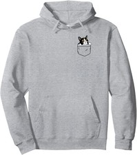 Cute Kitty Cat Pocket Funny Feline Lover Comedy Unisex Hooded Sweatshirt