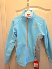 The North Face Youth/Girls Jacket Size Large 14/16 Fortuna Blue Fleece Full Zip
