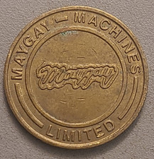 Vintage Maygay Machines Limited 20p 20 Pence Metal Game Token - United Kingdom