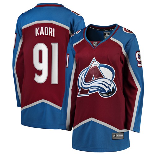 Damen Fanatics Nazem Kadri Burgund Colorado Avalanche Home Breakaway Trikot - Bild 1 von 3