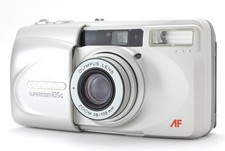  NEAR MINT  OLYMPUS SUPERZOOM 105G Silver 35mm Point  Shoot Film Camera JAPAN