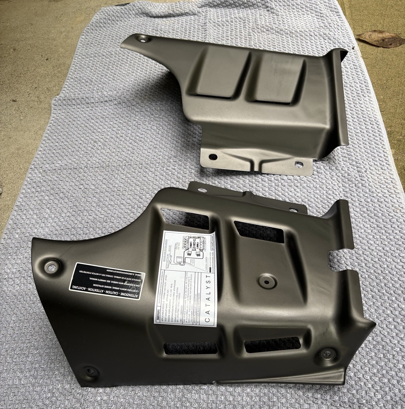 Ferrari F430 Rear Lower Engine cover shield P/N 68992200