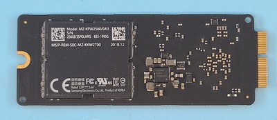 Lot of 4 Apple 655-1993G Samsung MZ-KPW2560/0A3 256GB PCI-E 12+16 Flash Drive