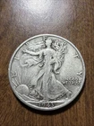 1943-S Walking Liberty Half Dollar 50c Silver Actual Coin Fine For Collection