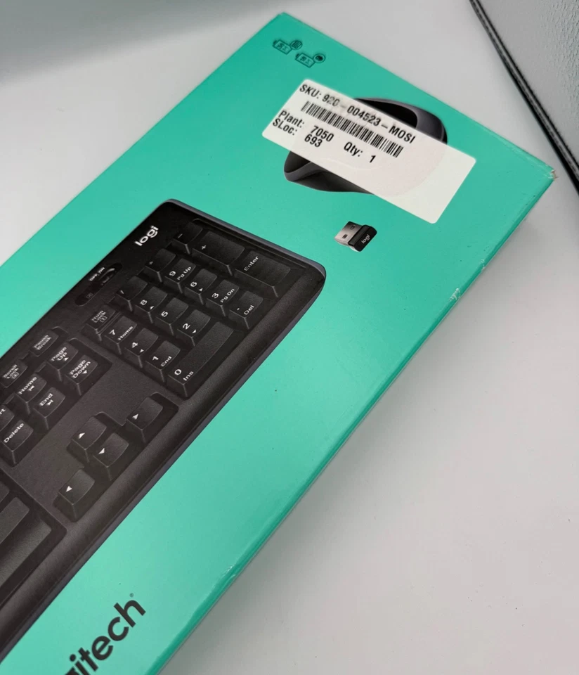 Logitech MK220 Wireless Keyboard Mouse Combo 2.4GHz USB UK Layout Long Battery - Image 3 of 4