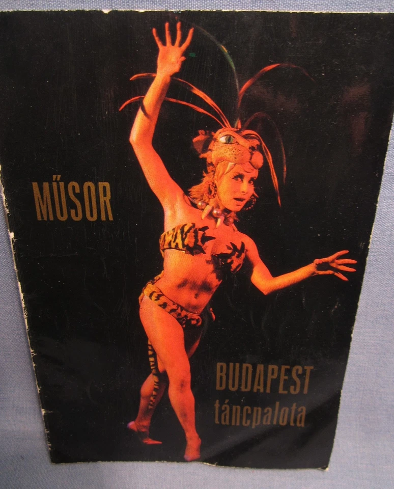 VARIETE BUDAPEST PROGRAMM 1966 TANZPALAST EROTIK BURLESQUE STRIPTEASE NACHTLOKAL - Bild 2 von 4
