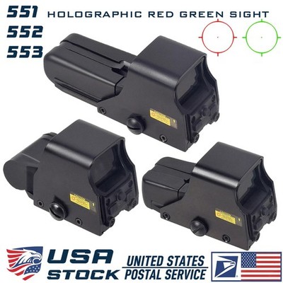 551 552 553 Holographic Red/Green Reflex Sight – Tactical Hunting Scope, 20mm Rail