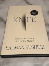 Salman Rushdie Knife UK First Edition, 1st Printing