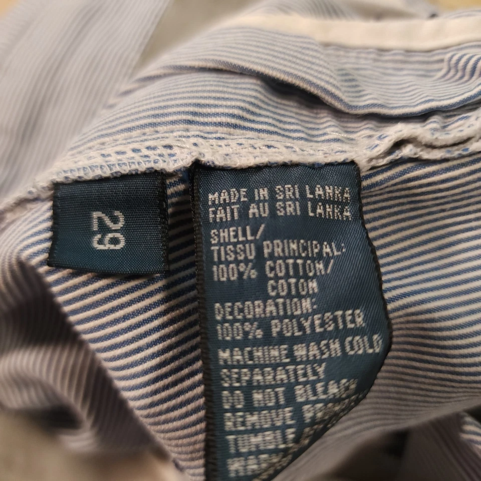 Pantalones Cortos Polo Ralph Lauren Jóvenes Niños Talla 29 Azul Rayas Frontal Plano Logo Tablero Foto 4 de 4