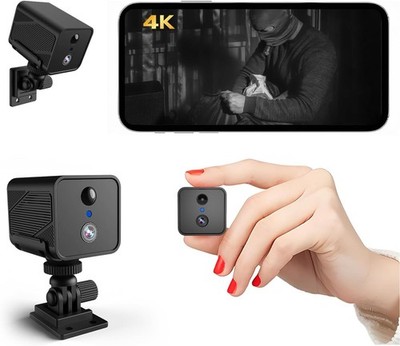 Bextgoo 4K Mini Kamera 2,4 WLAN Überwachungskamera Innen WiFi Camera Top LoL Gut