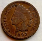 1893 1C Indian Cent