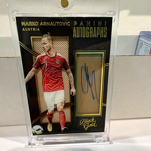 Panini 2016-17 Black Gold Autographs Marko Arnautovic Austria #A-MA Soccer