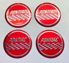 64-66 Pontiac Gto Tempest Lemans Wire Wheel Spinner Inserts Hubcap Decals Kit