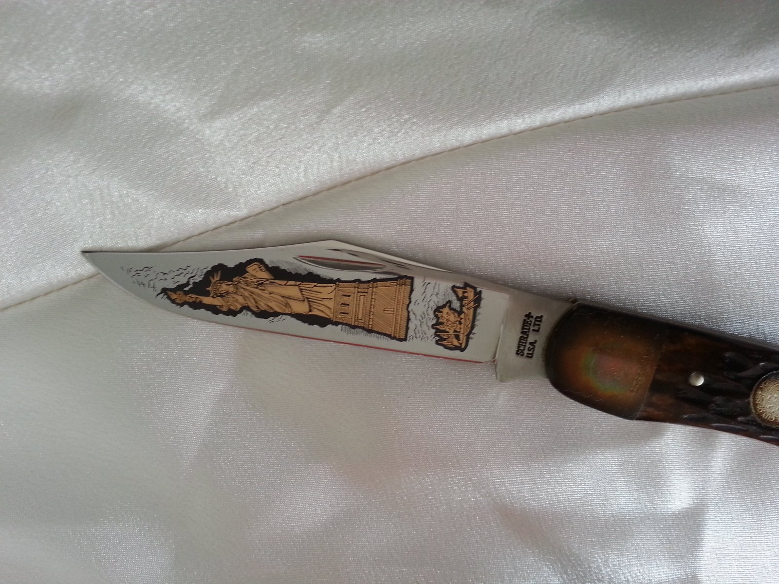 Schrade Statue of Liberty Commemorative Knife 18861986 with PICTURE