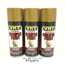 Vht Sp736-3 Pack Gold Brake Caliper Paint Drums Rotors Paint - High Heat -11oz