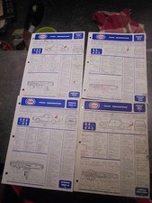 Fiches Descriptives Techniques ESSO anciennes Simca 1000 1100 1501 1301 1200S