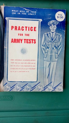 Vintage Book 1942 ARCO Practice For The Army Tests General 