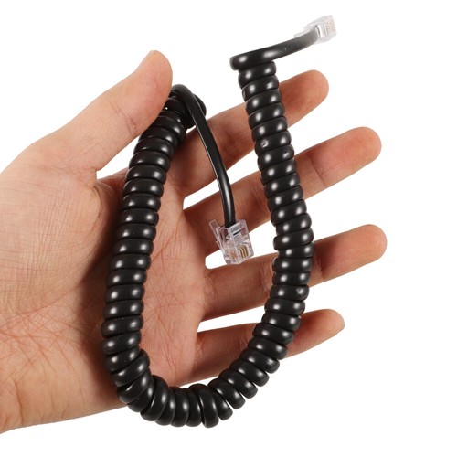 2 szt. Kabel Telefon stacjonarny Kabel Zwinięte kable do telefonu - Zdjęcie 5 z 12
