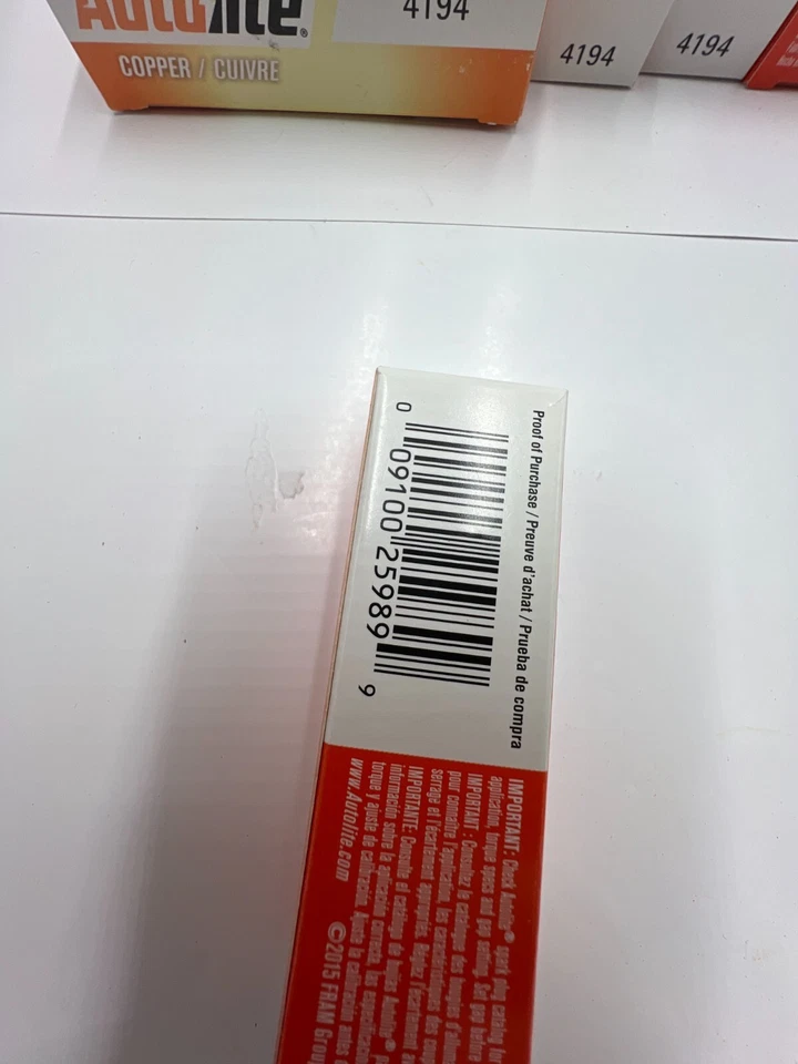 (CANTIDAD 4) Bujía Autolite Cobre 4194 para 1963 Arnolt-Bristol Bolide Foto 4 de 4