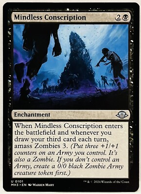 Mindless Conscription- #101- MTG-Modern Horizons 3 MH3- Regular-NM