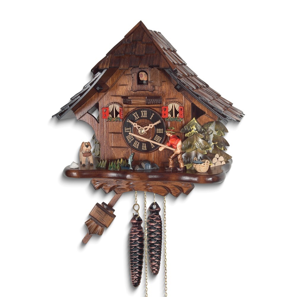 Fisherman Cottage 13 inch Cuckoo Clock Made in Germany