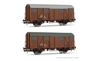 Rivarossi 2Er Set Ged. GüTerwagen Ghs, Offene LüFtungsschieber, Ep. Iv, Fs 6507_