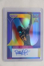 Enoch Boakye - 2022-2023 Leaf Vivid Basketball Base Autograph Blue #10/30