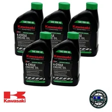 Kawasaki 99969-6296 10W40 Motor Oil Quart 4-Cycle K-Tech 5PK