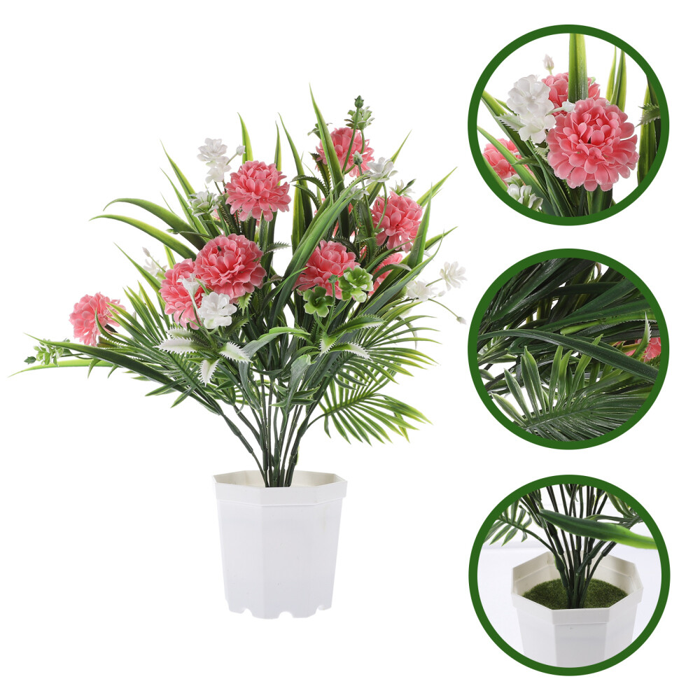 Artificial Flower Ornament Fake Decorative Plants Pot Potted Bonsai