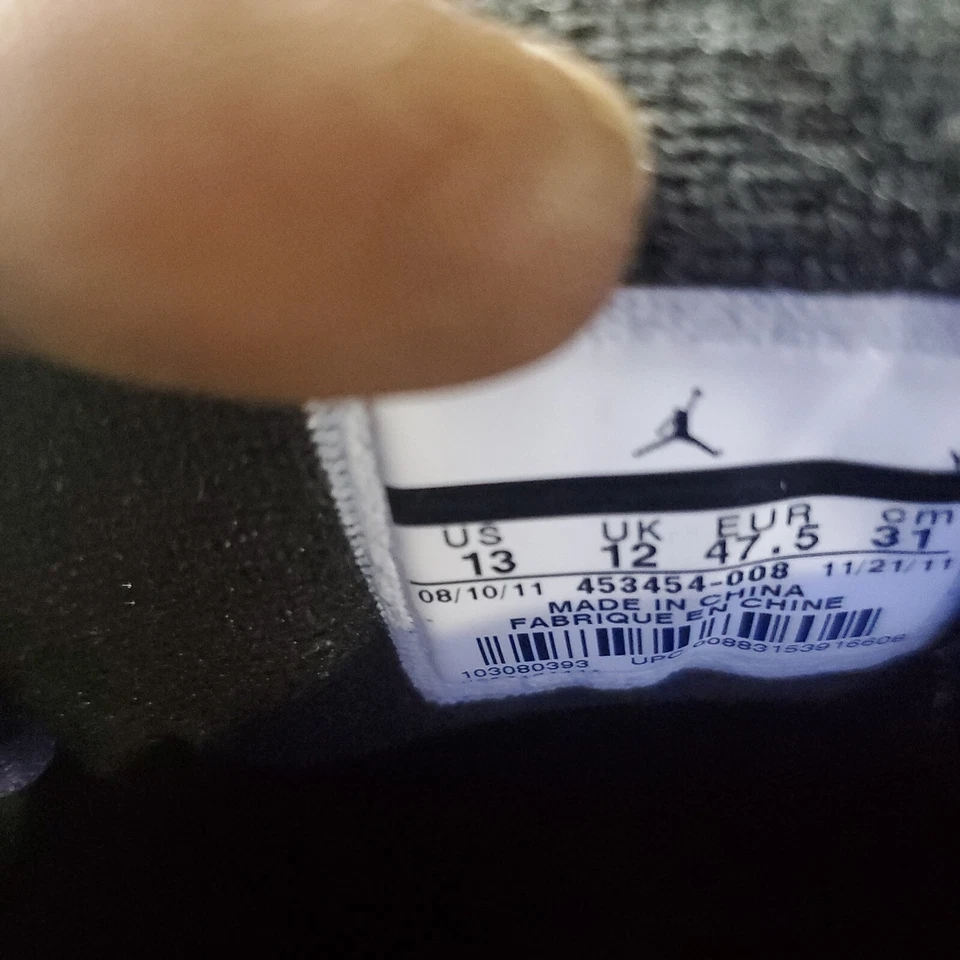 Talla 13 - Jordan Team Elite 3 Low Black Concord Foto 3 de 4