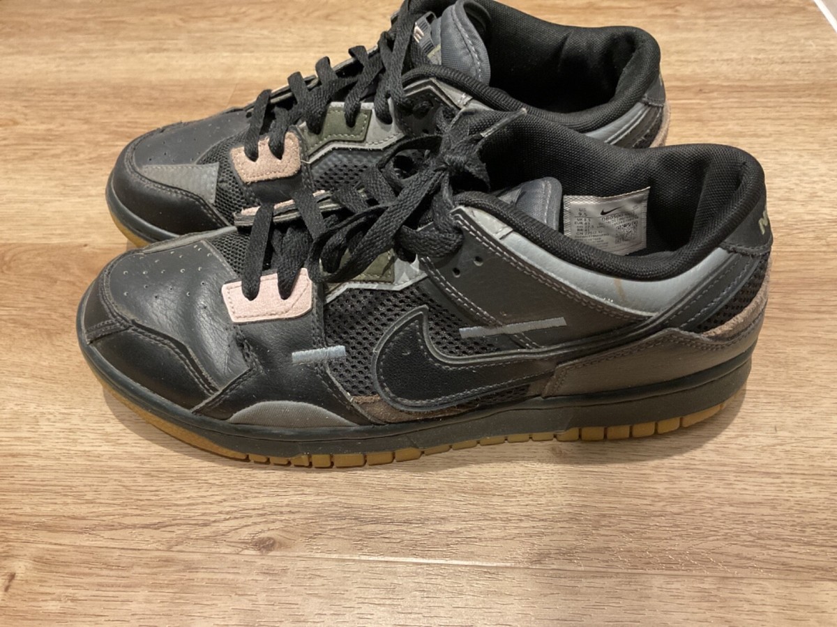 nike dunk low scrap on feet