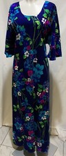 Vintage TWO POTATO Of Laguna Beach California 70s Floral Maxi Dress