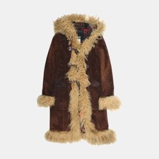 Dolce & Gabbana Coat / Size M / Long / Womens / Brown / Leather