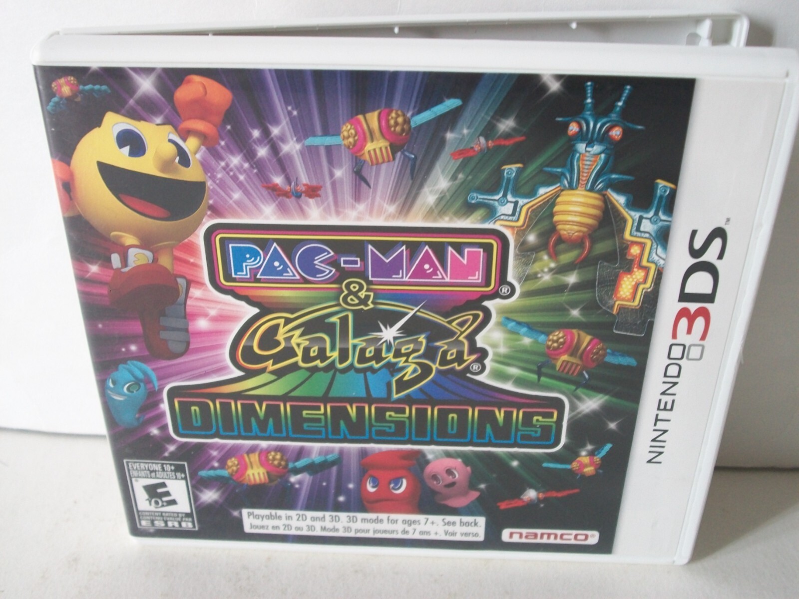 Pac-Man and Galaga Dimensions Nintendo 3DS Game Case Arcade Games Pacman  Pack | eBay