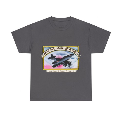 Maglietta unisex cotone pesante Naval Air Station Alameda unisex - Foto 14 di 33