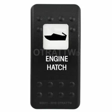 OTRATTW Carling Technologies Contura II Rocker only, ENGINE HATCH, WHITE LENS