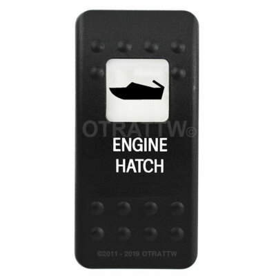 OTRATTW Carling Technologies Contura II Rocker only, ENGINE HATCH, WHITE LENS