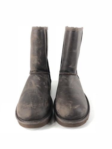 642 new ugg australia classic short brown oiled leather boots