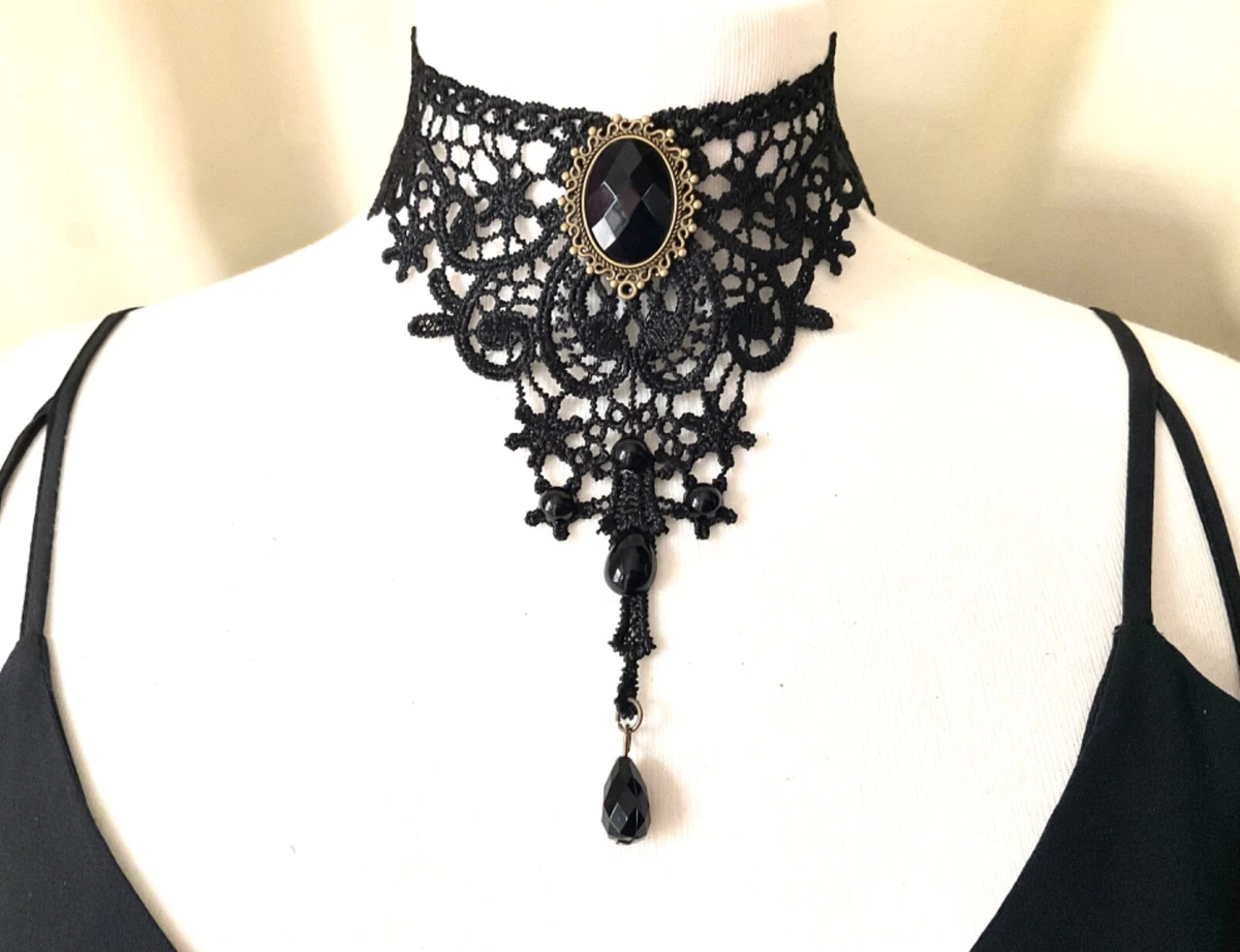 Steampunk choker necklace clearance