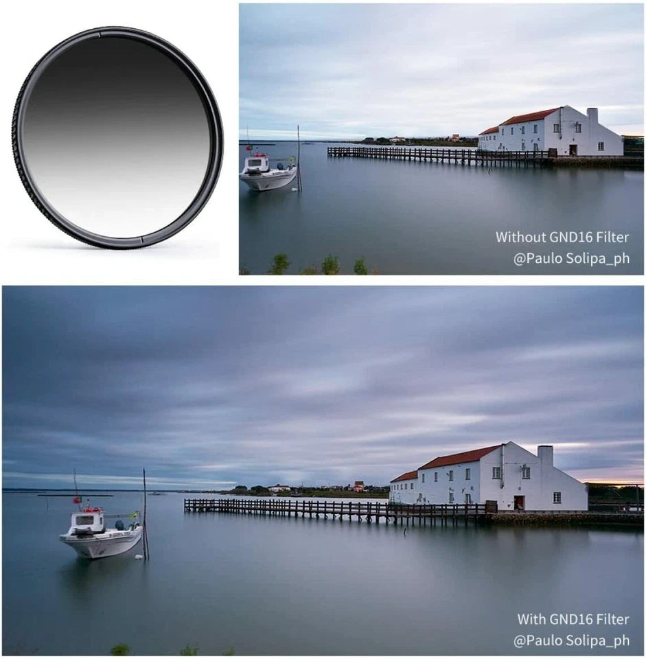 K&F Concept 55mm GND16 Graduated Neutral Density ND Soft for Camera Lens Filter - Image 2 of 4
