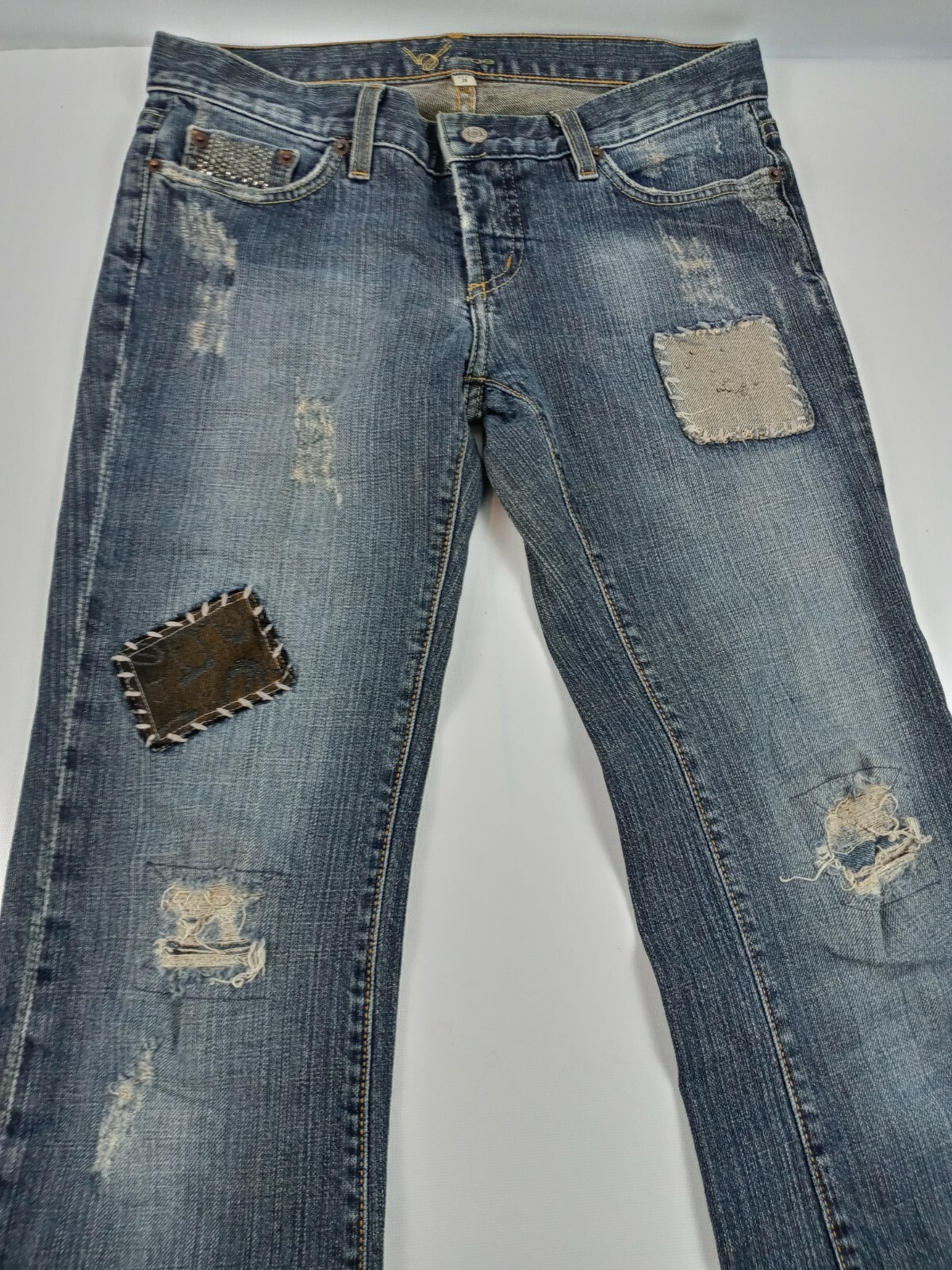 Bebe Jeans Women Size 28 Bootcut Boho Embroidered… - image 12