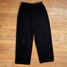 Vintage High Waist Crushed Velvet Pants Size Small/Medium 27-30" Elastic Waist