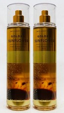 2 Bath  Body Works GOLDEN SUNFLOWER Fine Fragrance Mist Body Spray 8 oz