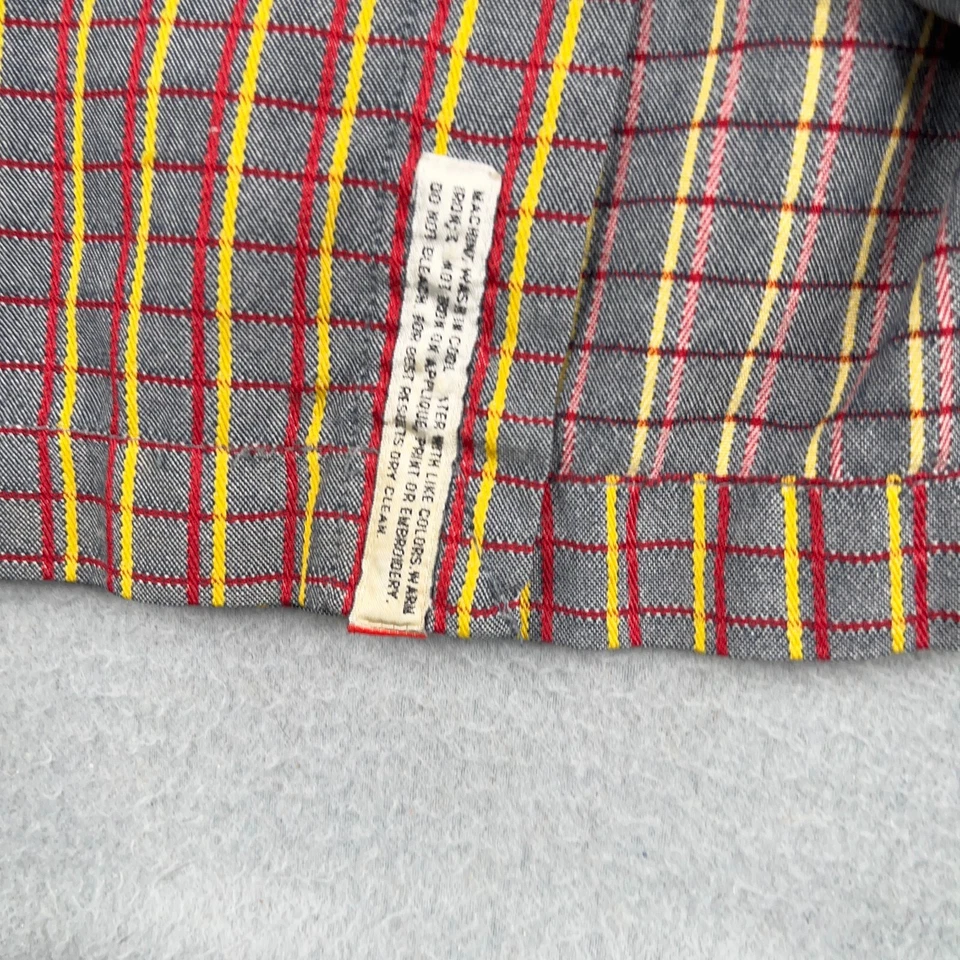 Ecko Complex Shirt 2XL Gray Colorful Check Casual Button Up Short Sleeve Mens - Image 2 of 4