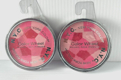 (2) NYC New York Color - Color Wheel Mosaic Face Powder #0121-09 KALEIDOSCOPE