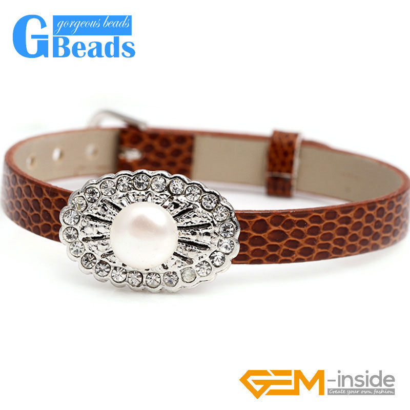 Bangle Freshwater Pearls Beads Gold Plated Decorative Bracelet Women Charm-image