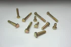 M7 Hex Bolts, Yellow Zinc Plated, (12-80mm Length) 8.8 DIN 933 DIN 931